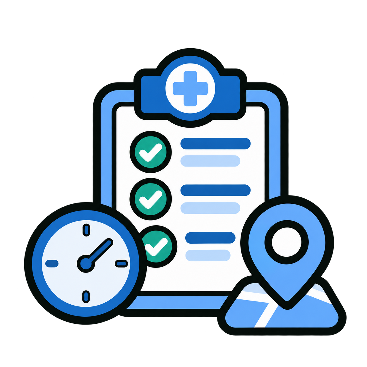 Información del consultorio: horarios, ubicación y preparación
